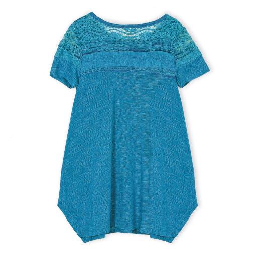 Girls Lace Jersey Top