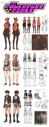 powerpuff girls ct character designs full by dctb