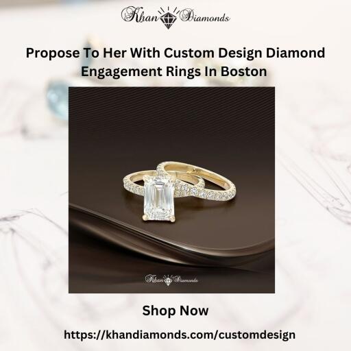 custom design diamond engagement rings boston Khandiamonds
