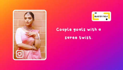 7. Couple goals with a saree twist