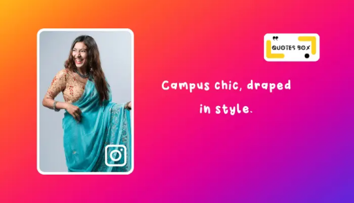 11. Campus chic, draped in style