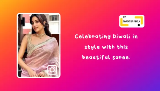 38. Celebrating Diwali in style with this beautiful saree