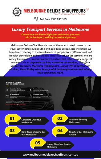 Chauffeur Booking Melbourne