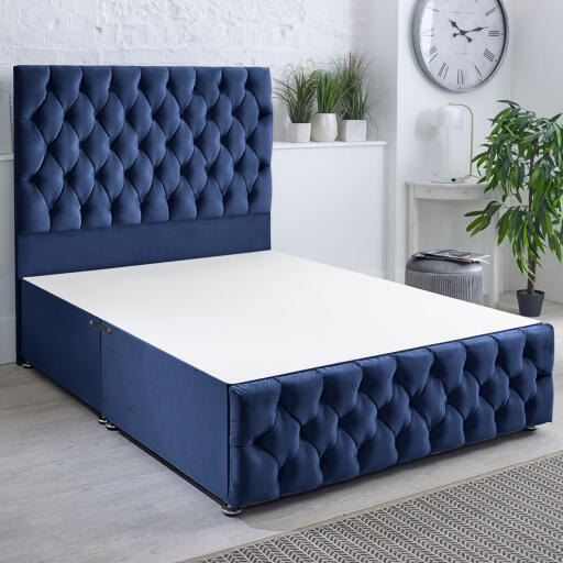 Blue Divan Banner Bed No Drawer Drawer 1