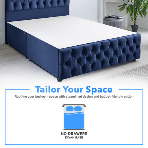 Blue Divan Banner Bed No Drawer Drawer 4