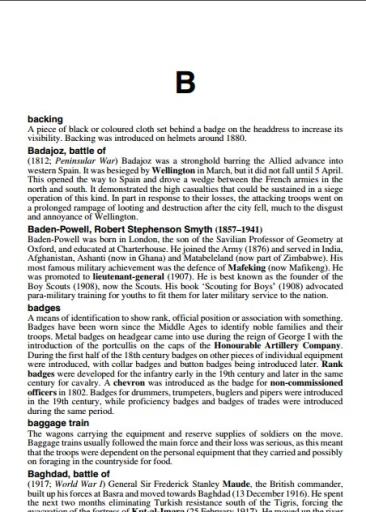 Dictionary of British Military History (4)