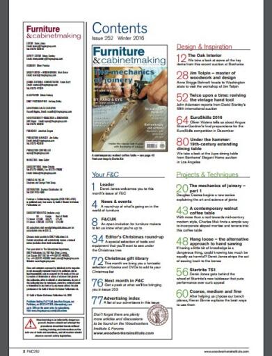 Furniture & Cabinetmaking Issue 252, Winter 2016 (2)